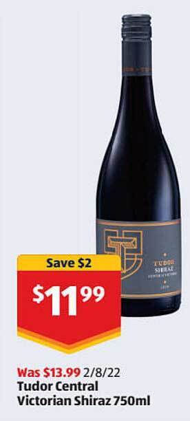 ALDI Tudor central victorian shiraz offer