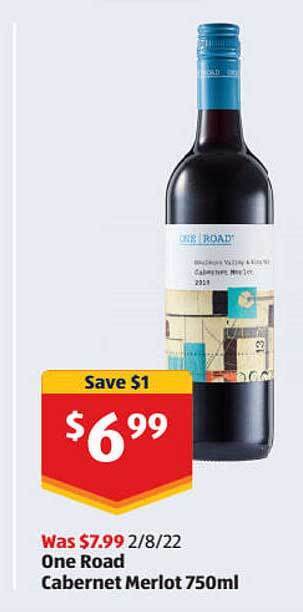 ALDI One road cabernet merlot offer