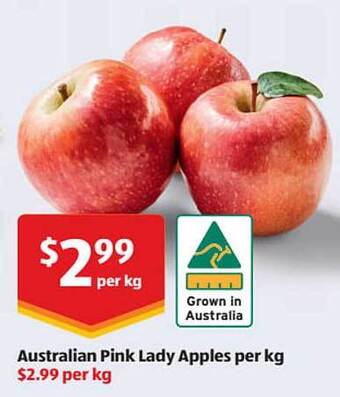 ALDI Australian pink lady apples offer