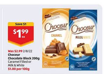ALDI Choceur chocolate block offer