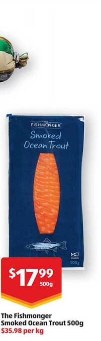 ALDI The fishmonger smoked ocean trout offer