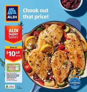 Willowton free range chicken breast fillets bulk pack