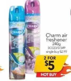 Cheap as Chips Charm air freshener offer