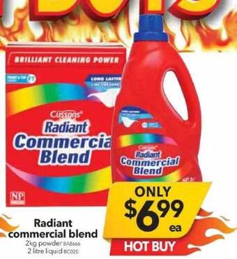 Cheap as Chips Radiant commercial blend offer