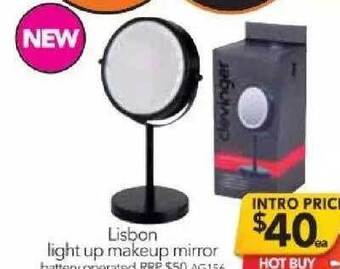 Cheap as Chips Lisbon light up makeup mirror offer