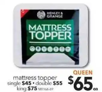 Cheap as Chips Mattress topper offer