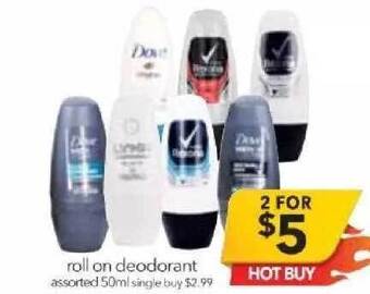 Cheap as Chips Roll on deodorant offer