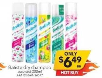 Cheap as Chips Batiste dry shampoo offer