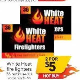 Cheap as Chips White heat fire lighters offer