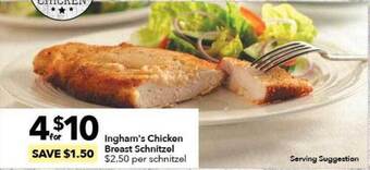 Ritchies Ingham's chicken breast schnitzel offer