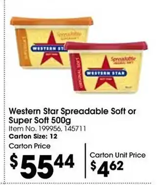Western star spreadable soft or super soft
