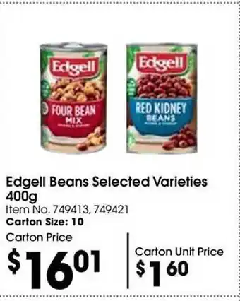 Edgell beans