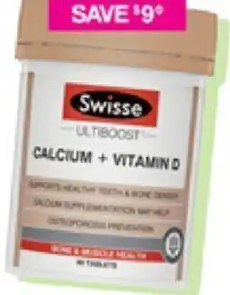 Priceline Swisse Calcium + Vitamin D offer