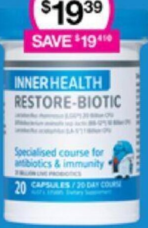 Priceline Inner Health Restore-Biotic offer