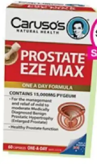 Priceline Carurso's Prostate Eze Max offer