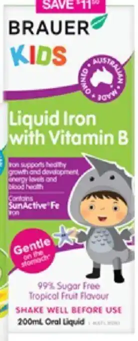 Brauer Kids Liquid Iron With Vitamin B
