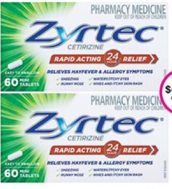 Zyrtec 60 Tablets