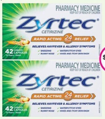 Zyrtec 42 Liquid Capsules