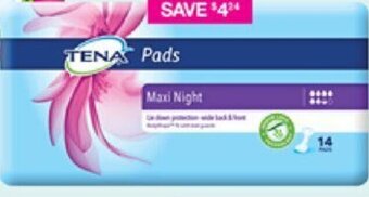 Tena Pads & Liner Ranges