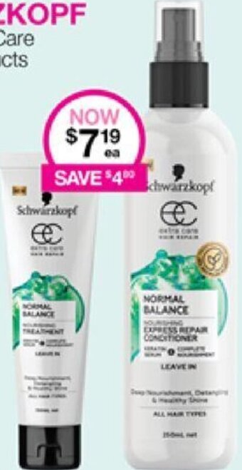 Priceline Schwarzkopf Selected Extra Care Treatment Products offer