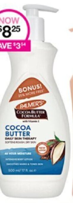 Palmer's Body & Face Ranges