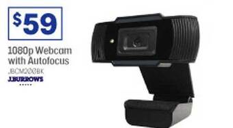 Officeworks J. burrows 1080p webcam with autofocus offer