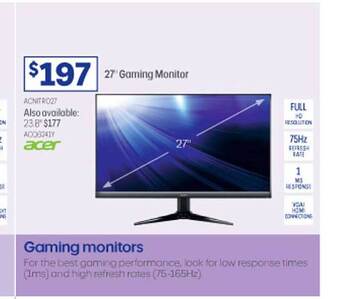 Officeworks Acer 27 offer