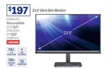 Officeworks Lenovo 23.8 offer