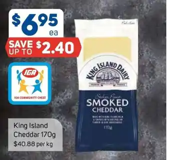 Foodland King Island Cheddar 170g offer