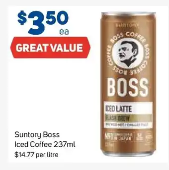 Foodland Suntory Boss Iced Coffee 237ml offer