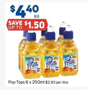 Foodland Pop Tops 6x250ml offer