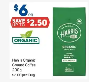 Foodland Harris Organic Ground Coffee 200g offer