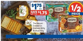 Foodland The Natural Cracker Co. Crackers 160g offer