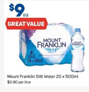 Foodland Mount Franklin Still Water 20 x 500ml offer