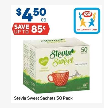 Foodland Stevia Sweet Sachets 50 Pack offer
