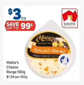 Foodland Mable's Cheese Range 190g offer