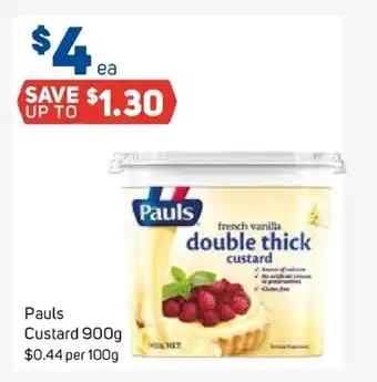 Foodland Pauls Custard 900g offer