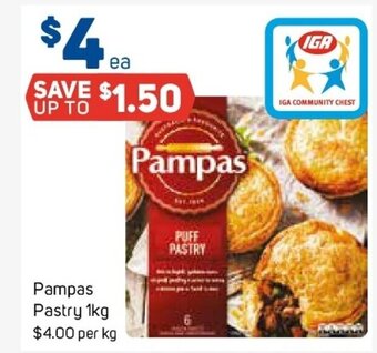 Foodland Pampas Pastry 1kg offer