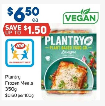 Foodland Plantry Frozen Meals 350g offer