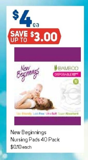 Foodland New Beginnings Nursing Pads 40 Pack offer