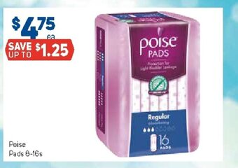 Foodland Poise Pads 8-16s offer