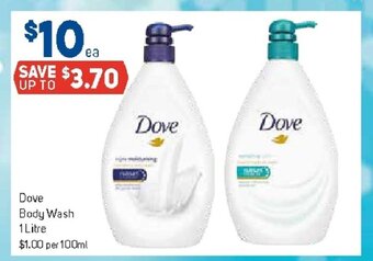 Foodland Dove Body Wash 1 Litre offer