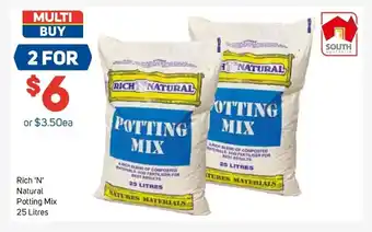 Foodland Rich N' Natural Potting Mix 25 Litres offer