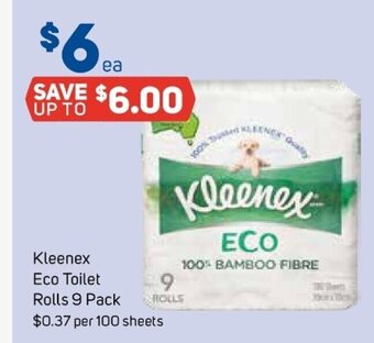 Foodland Kleenex Eco Toilet Rolls 9 Pack offer