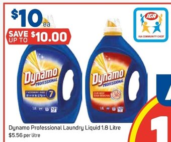 Foodland Dynamo Professional Laundry Liquid 1.8 Litre offer