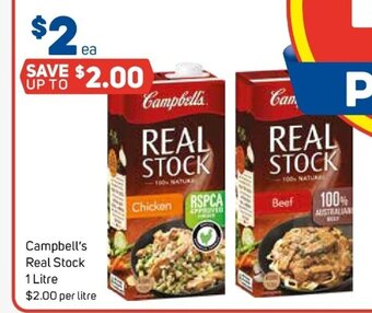 Foodland Campbell's Real Stock 1 Litre offer