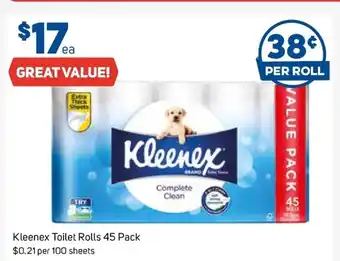 Foodland Kleenex Toilet Rolls 45 Pack offer