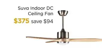 Early Settler Suva indoor dc ceiling fan offer