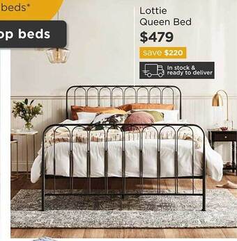 Early Settler Lottie queen bed offer