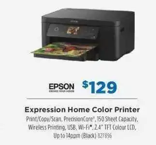 Betta Epson expression home color printer offer
